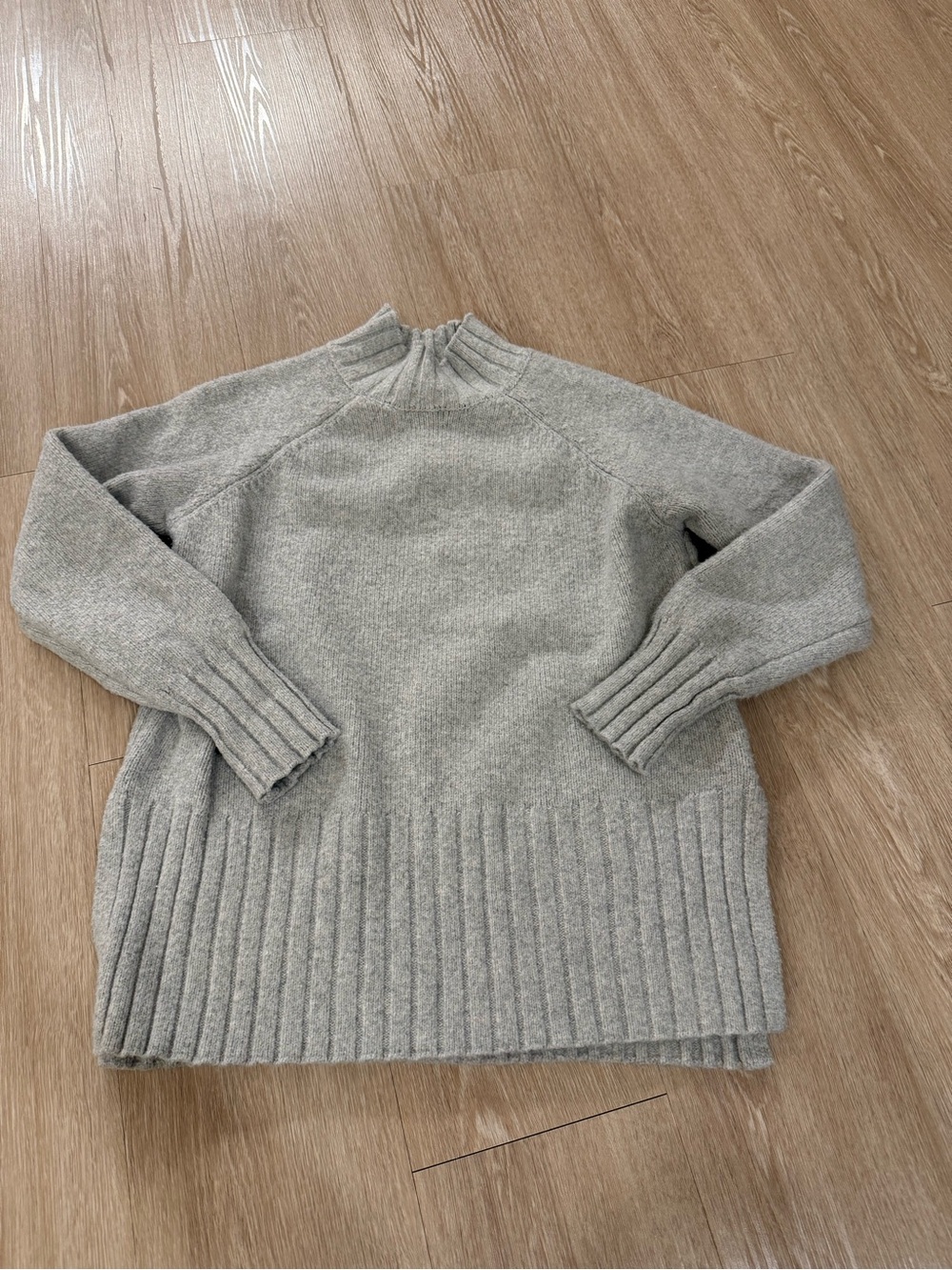 Grey Mockneck Sweater